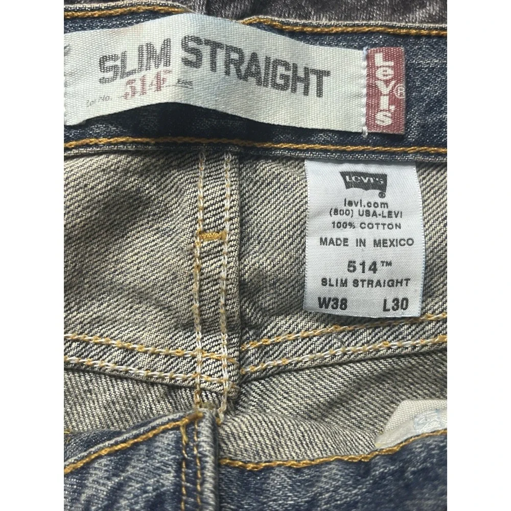 Vintage Levi's‎ 514 38x30 Slim Straight Jeans - Vtg, New with Imperfections